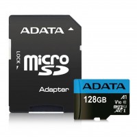  Atmiņas karte ADATA microSD 128GB (UHS-I Class 10) + SD adapter 